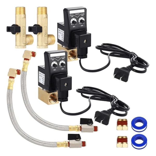 Bonuci 2 Sets Electronic Drain Valve Kit Automatic