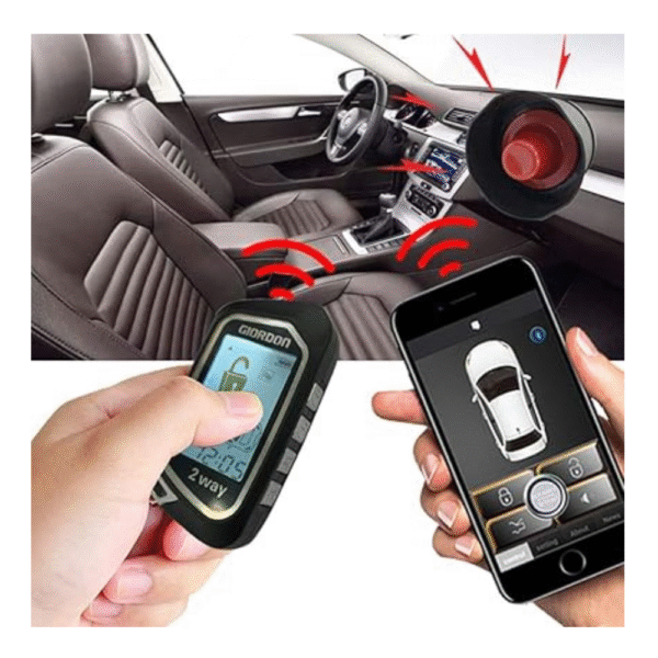 Two Way Car Alarm Security System 1600 feet Range