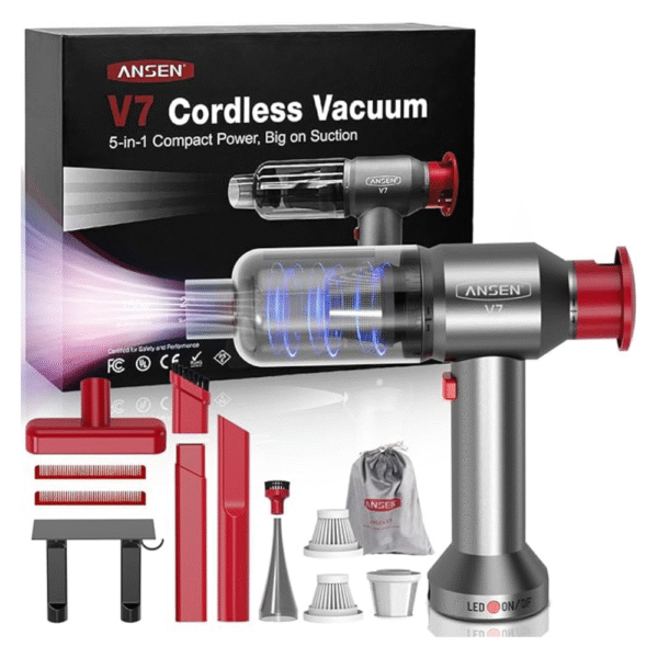 Ansen Car Vacuum Cleaner Portable, 21000PA & 13000PA High Power Brushless Motor