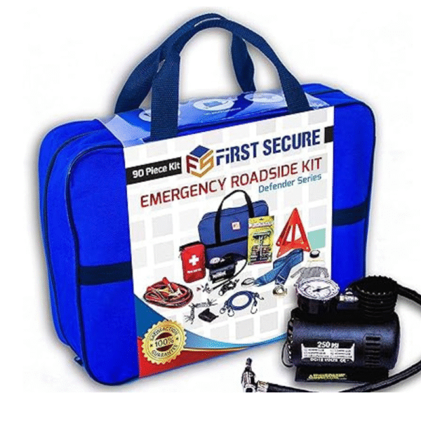 90 Piece Car Emergency Roadside Kit Tool Set