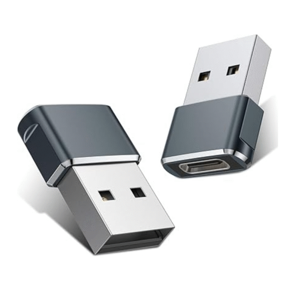 USB to USB C Adapter for iPhone 16 Charger 2Pack