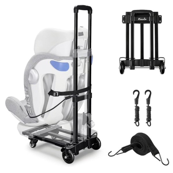 KEDSUM Car Seat Travel Cart, Compact and Lightweight Dolly Cart