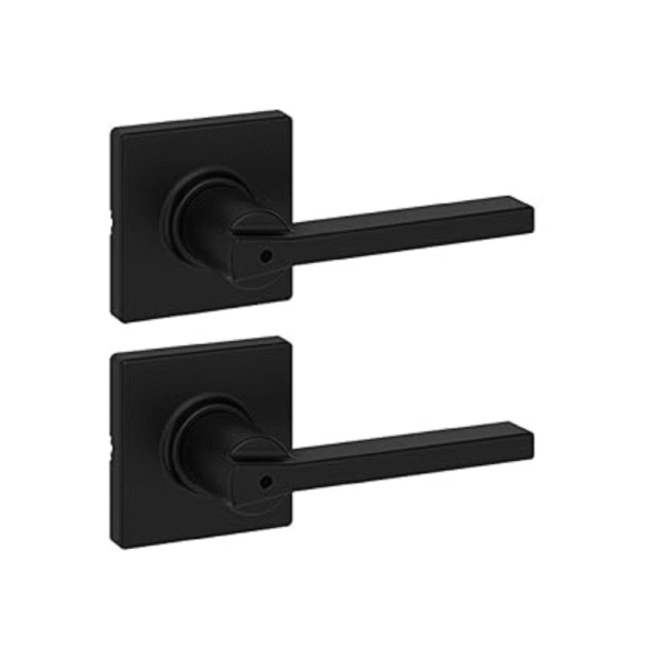 Kwikset Casey Interior Privacy Door Handle with Lock 4 Pack