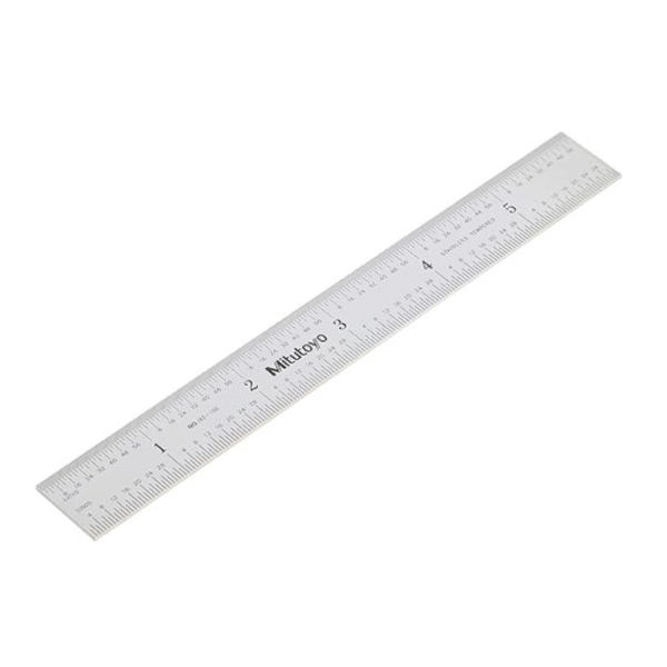 Mitutoyo 182-105, Steel Rule, 6" X 150mm