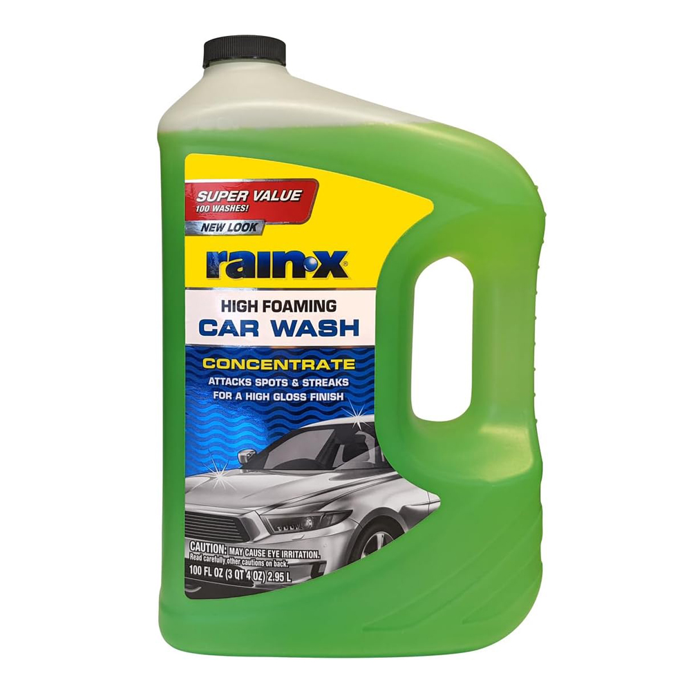 61SUMiBHhQL._AC_SL1200_ Rain-X 620191 Car Wash - 100 fl oz. High-Foaming, Concentrated Formula for Greater Cleaning Action - Image 1