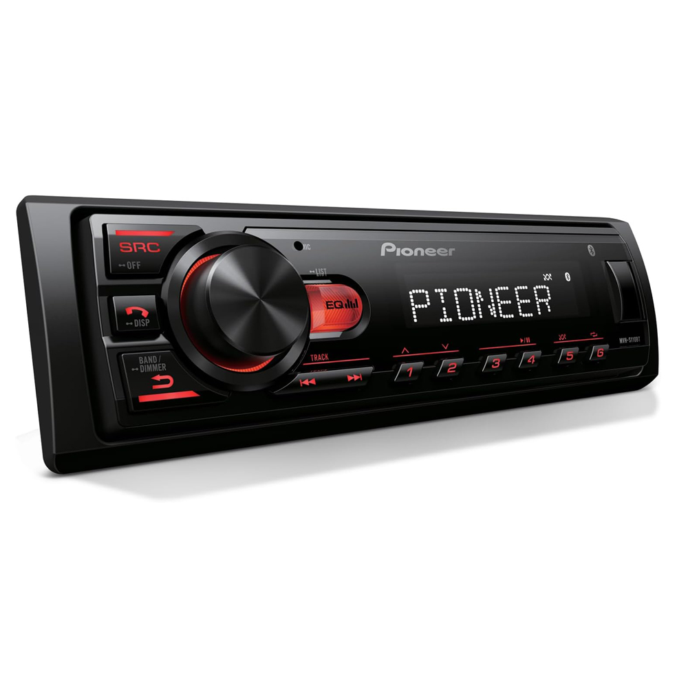 61lQocKgTAL._AC_SL1500_ Pioneer MVH-S110BT 1-Din Digital Media Receiver Car Stereo - Image 1