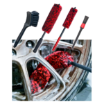 oesee Professional 4 Pack Long Handle Wheel Brush Kit